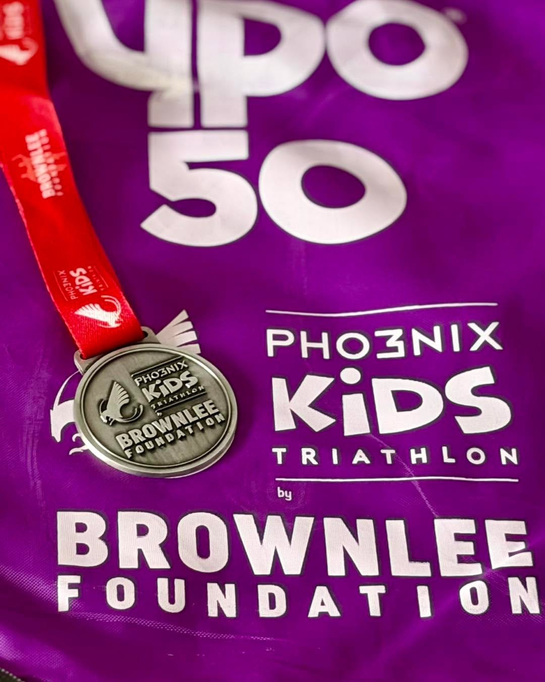 My Brownlee Foundation triathlon medal