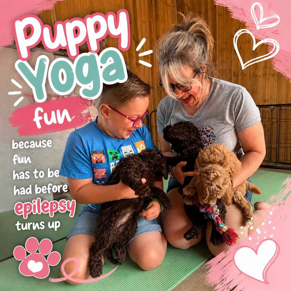 Puppy Yoga (and Epilepsy Turning Up Again)